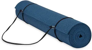Gaiam Essentials Premium Yoga Mat with Yoga Mat Carrier Sling (72"L x 24"W x 1/4 Inch Thick)