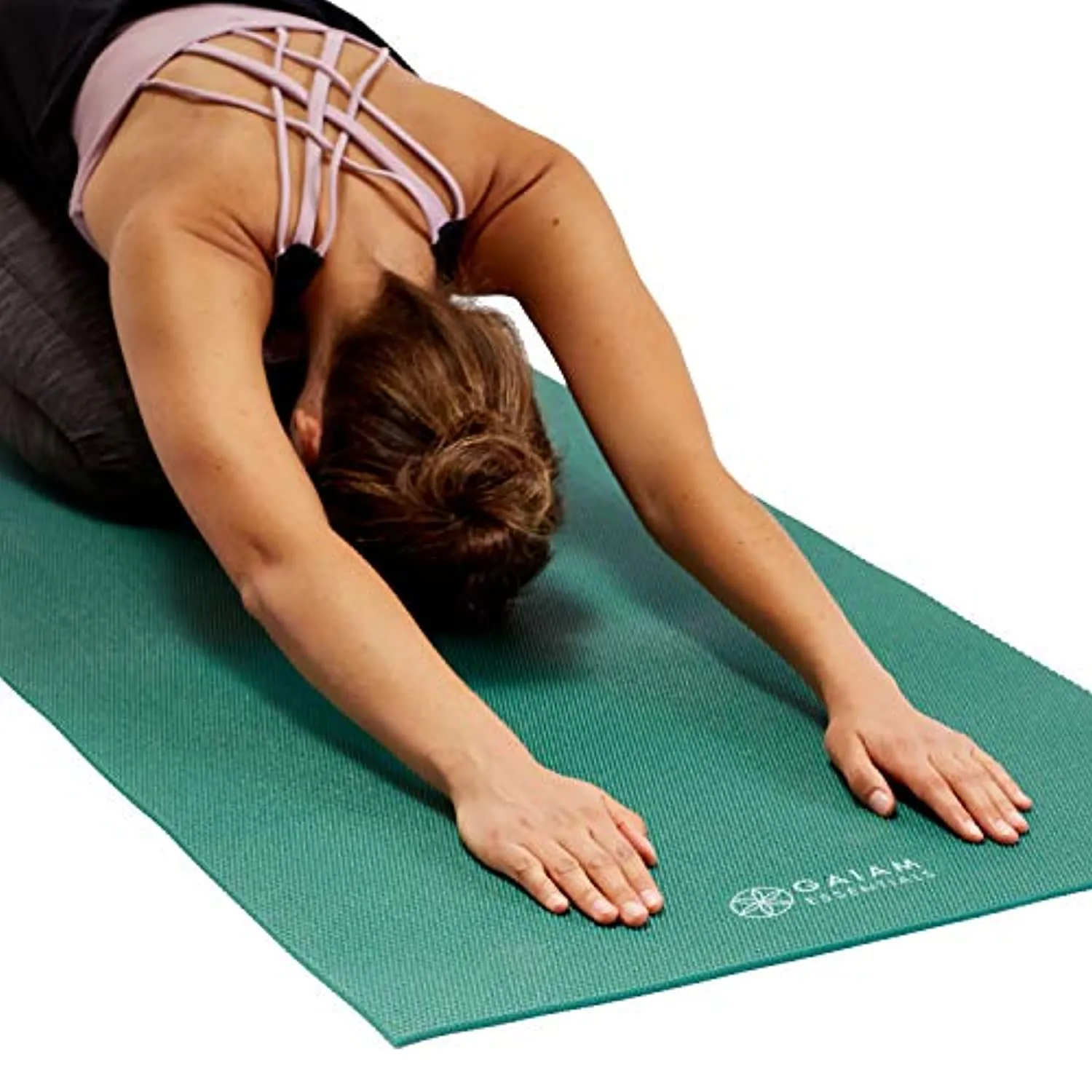 Gaiam Essentials Premium Yoga Mat with Yoga Mat Carrier Sling (72"L x 24"W x 1/4 Inch Thick)