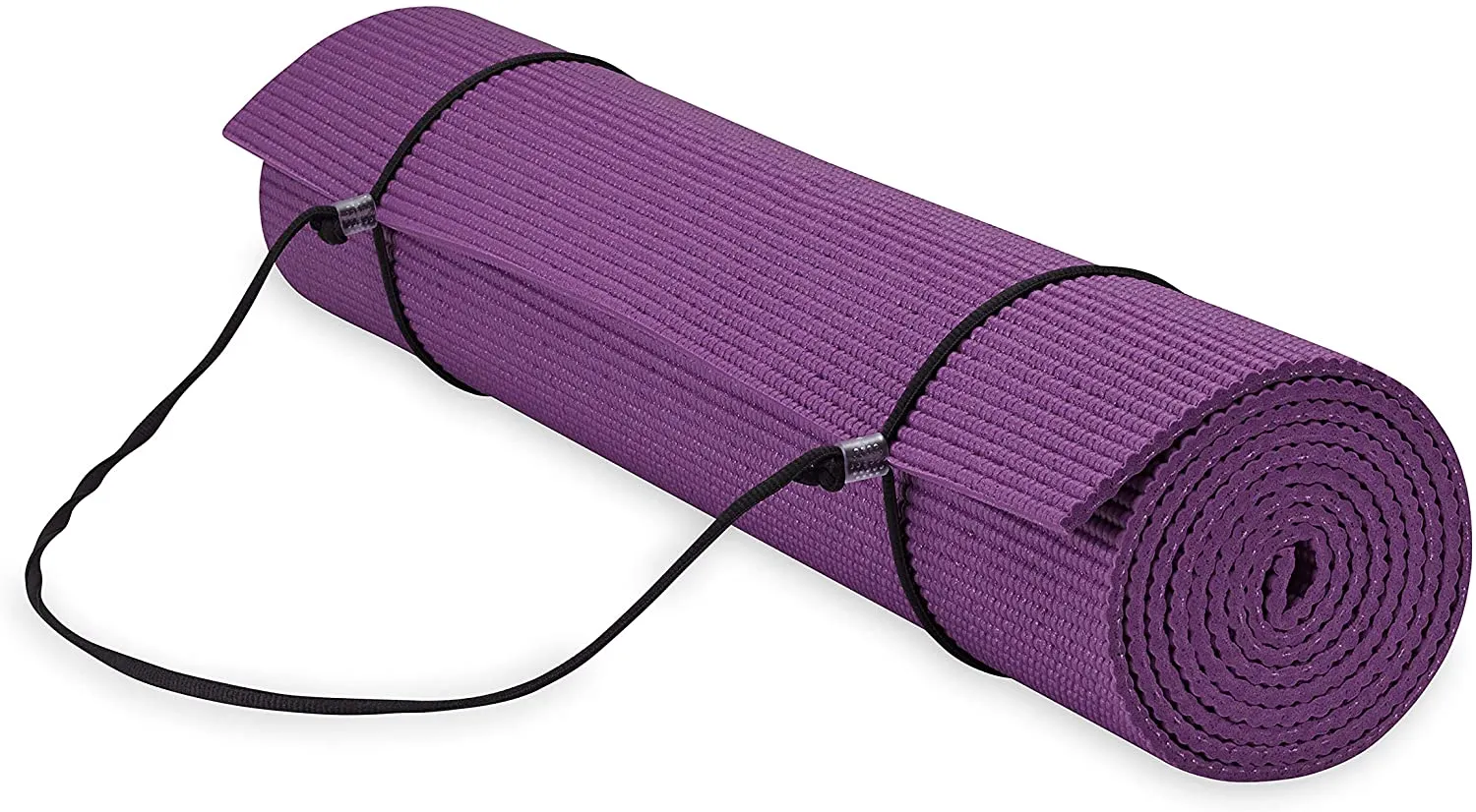 Gaiam Essentials Premium Yoga Mat with Yoga Mat Carrier Sling (72"L x 24"W x 1/4 Inch Thick)