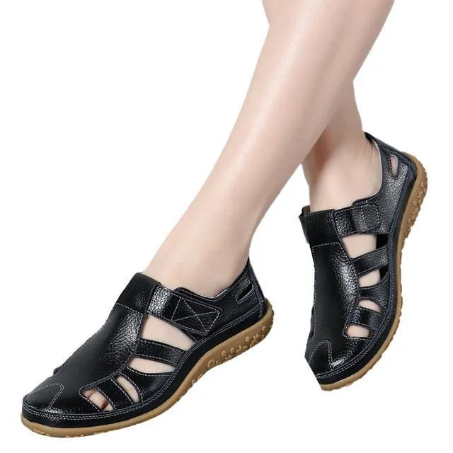 Genuine Leather Handmade Ladies Shoe Leather Sandals
