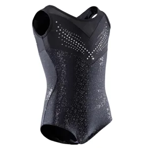 Girls' Artistic Gymnastics Sleeveless Leotard/Rhinestones