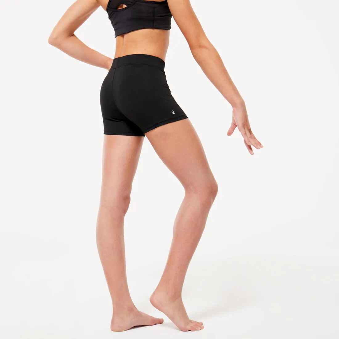 Girls' Basic Gym Shorts - Black