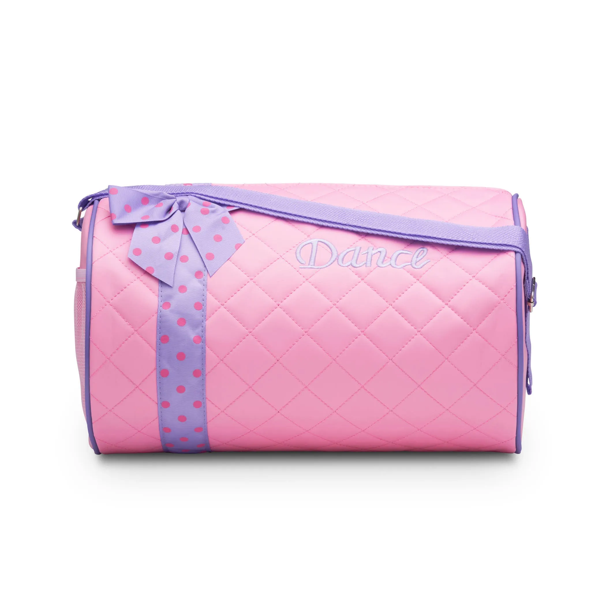 Girls Dance Duffle Bag Quilted with Bow