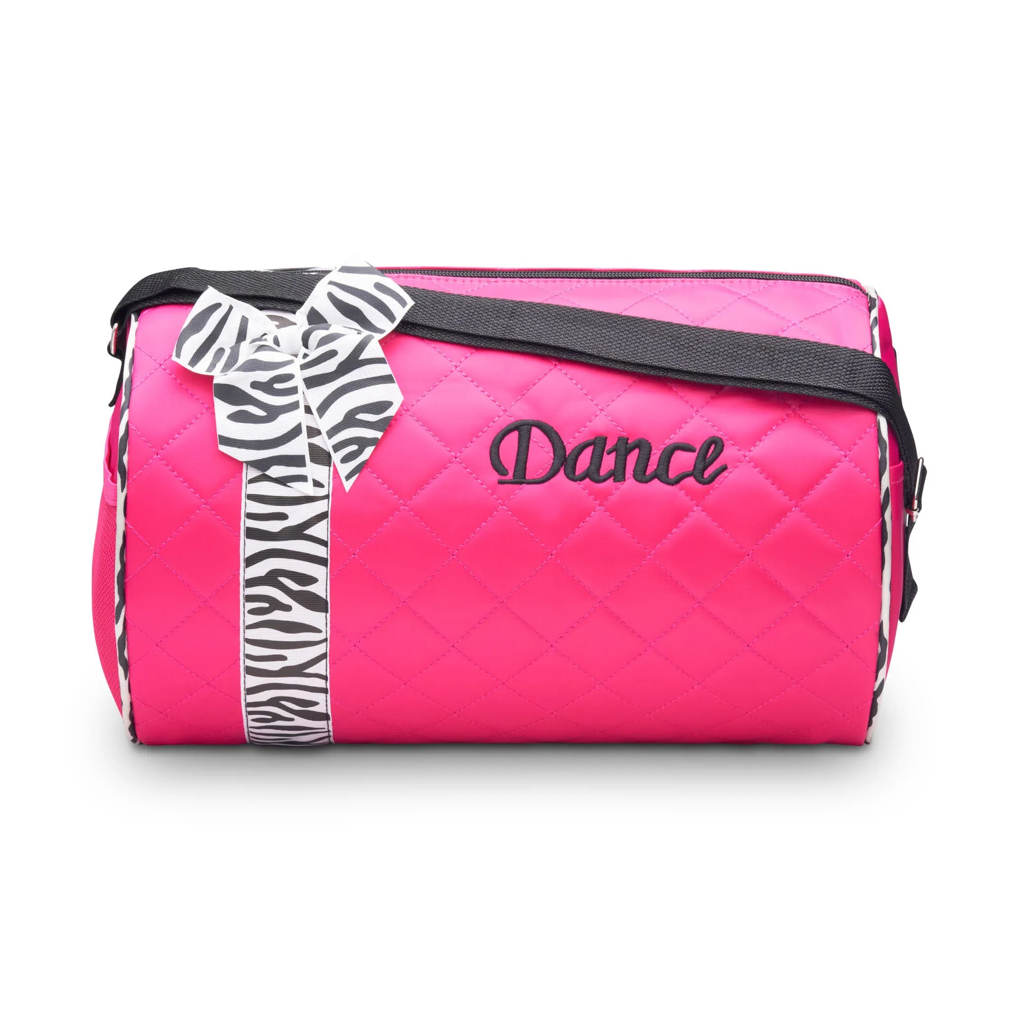 Girls Dance Duffle Bag Quilted with Bow