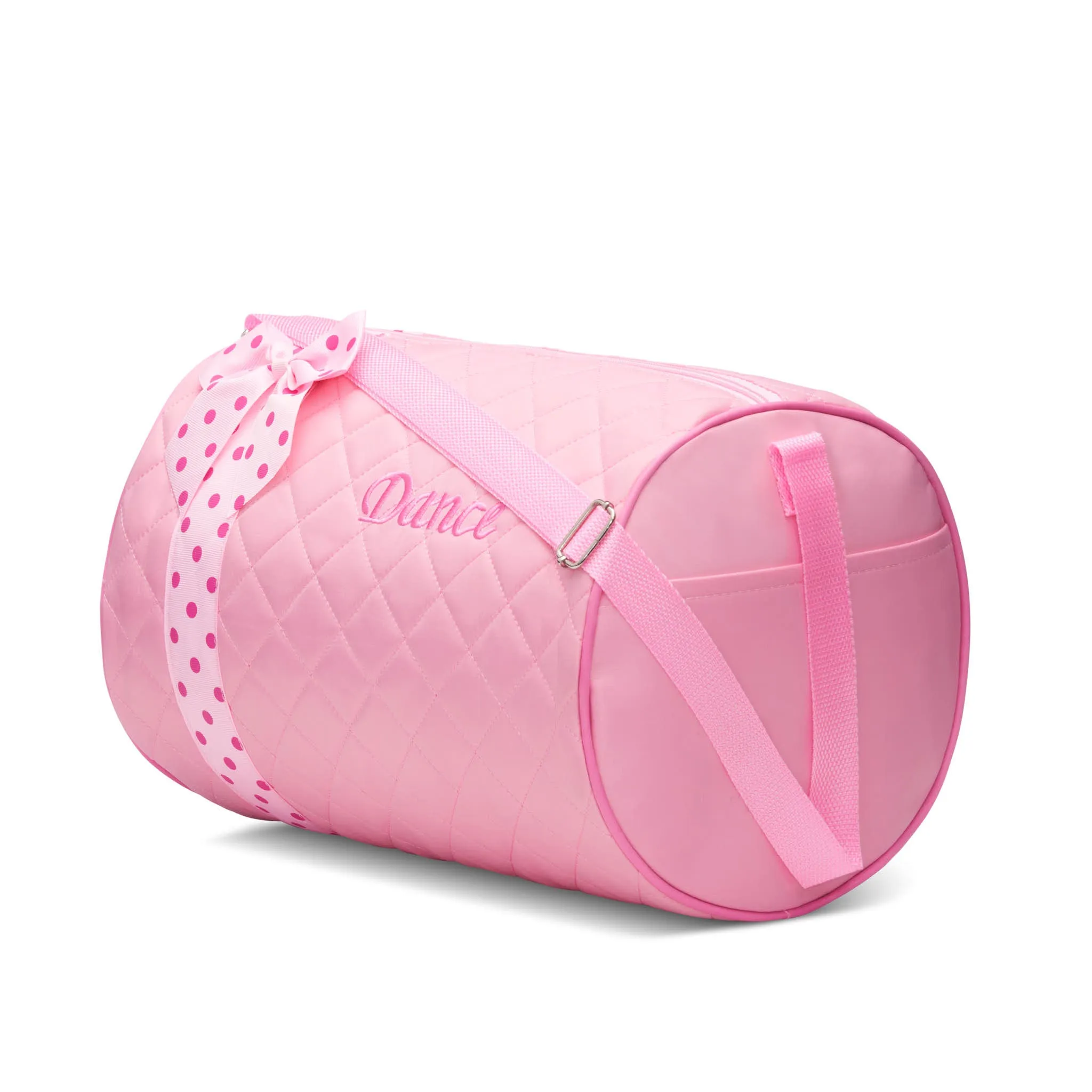 Girls Dance Duffle Bag Quilted with Bow