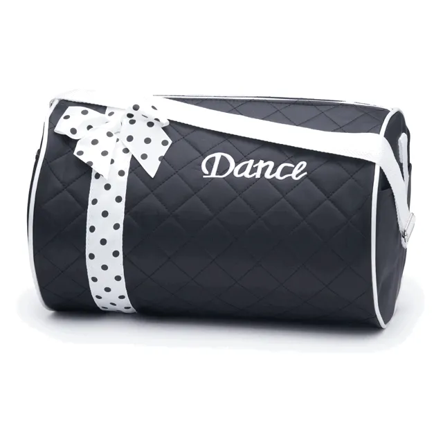 Girls Dance Duffle Bag Quilted with Bow