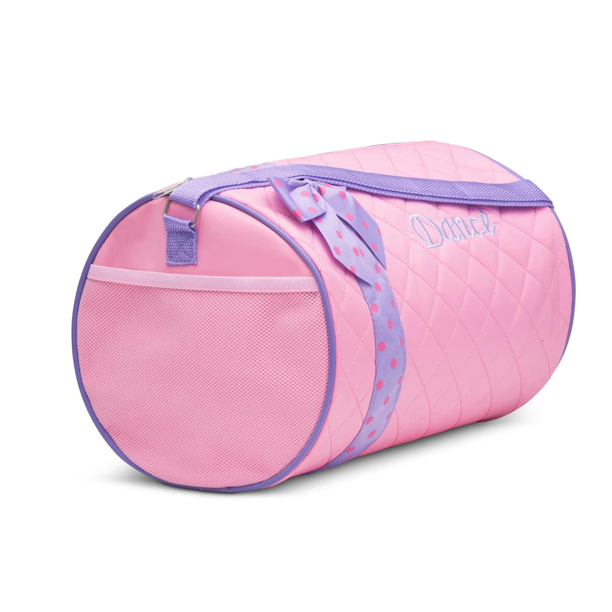 Girls Dance Duffle Bag Quilted with Bow