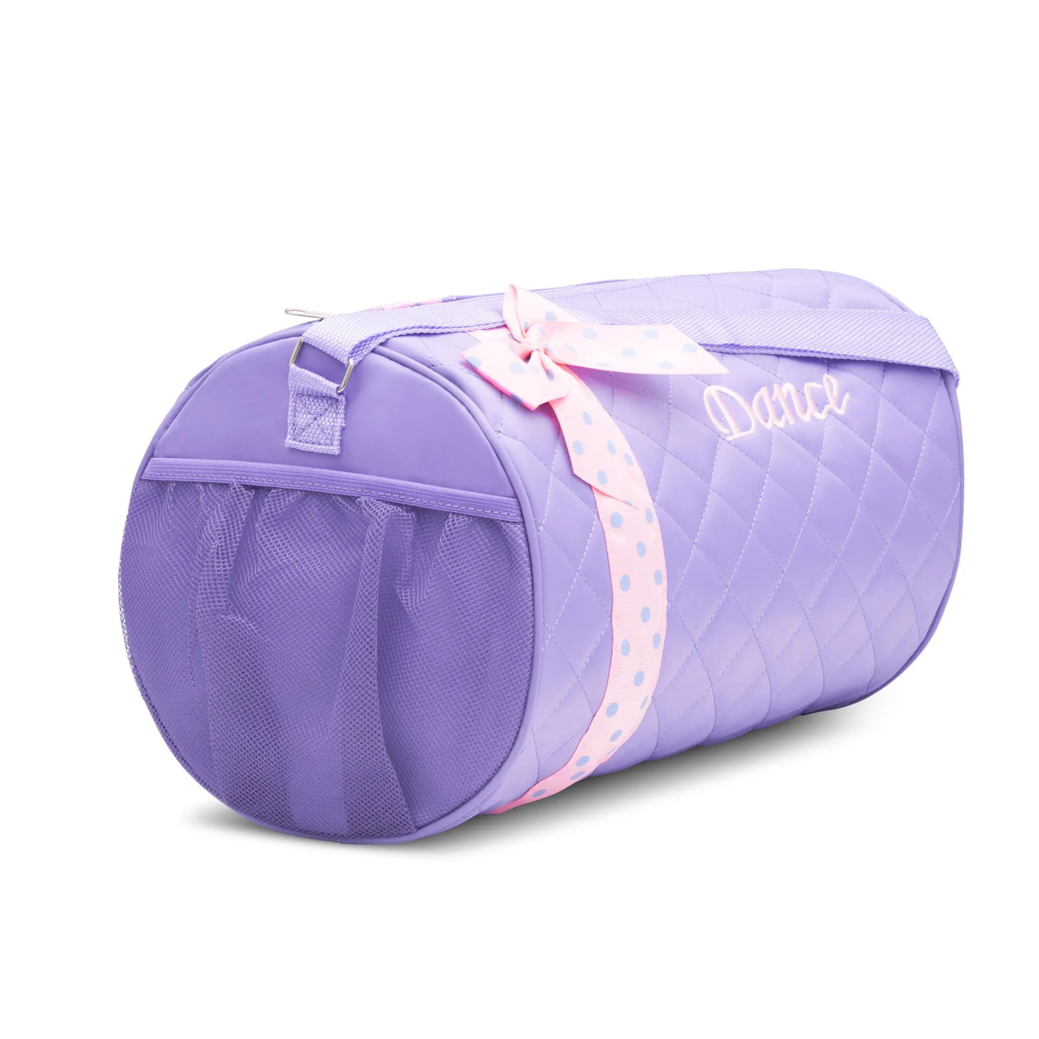 Girls Dance Duffle Bag Quilted with Bow