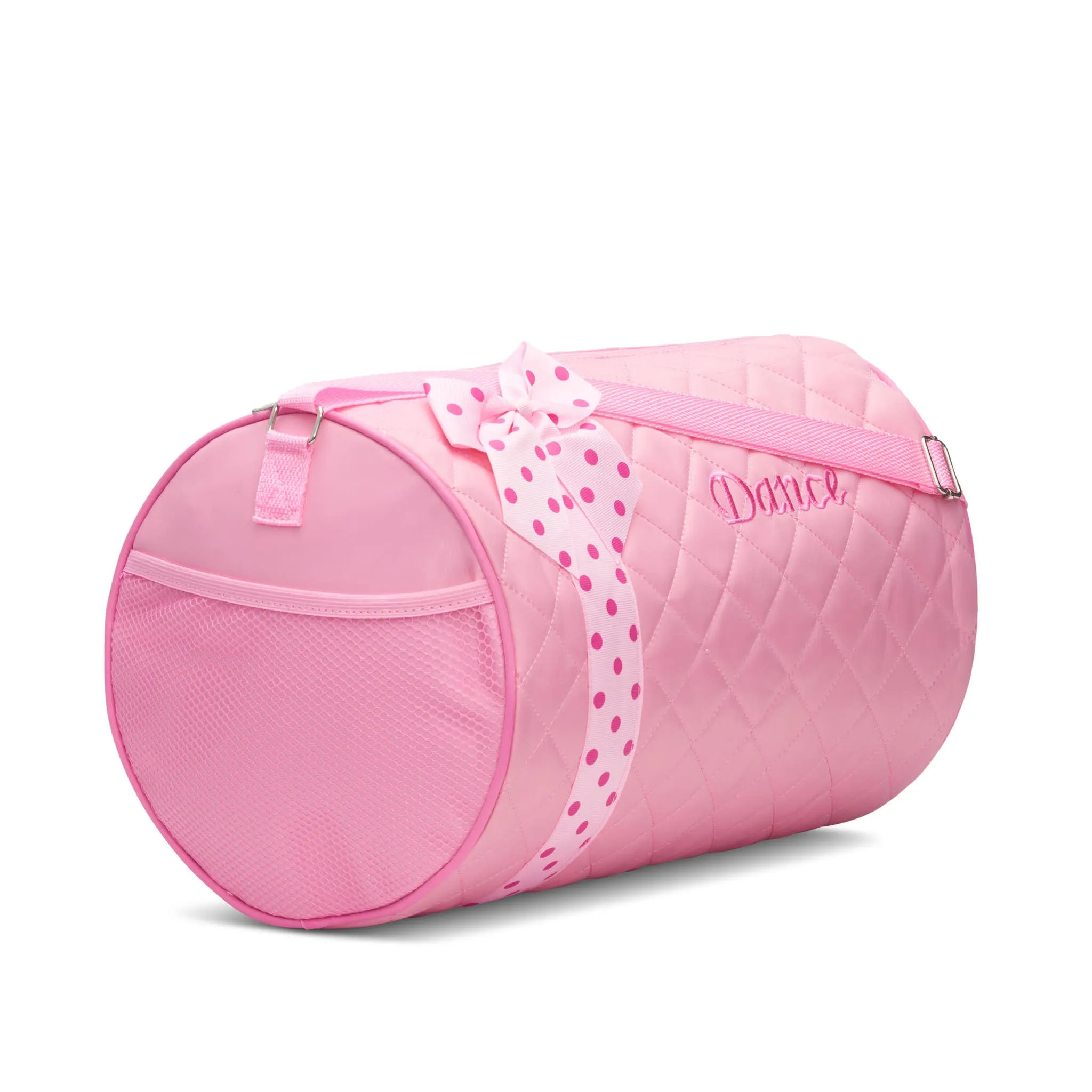 Girls Dance Duffle Bag Quilted with Bow