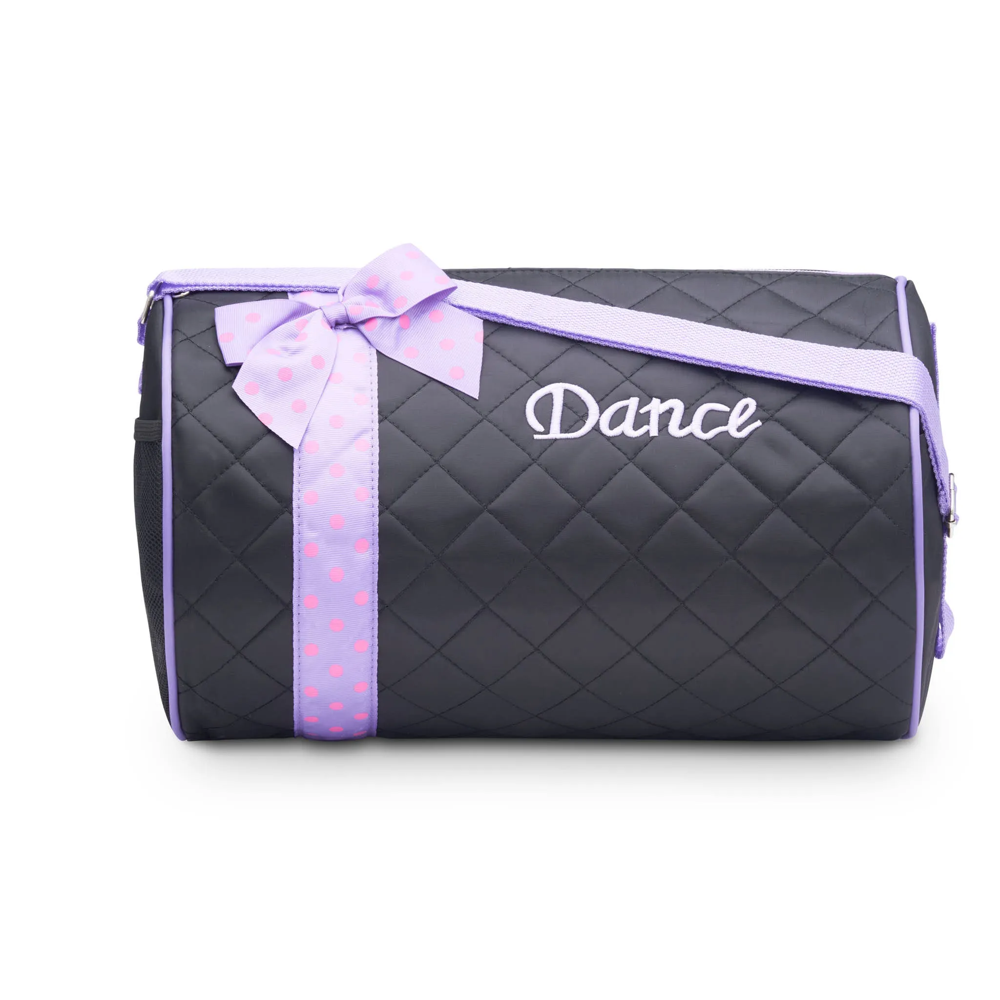Girls Dance Duffle Bag Quilted with Bow