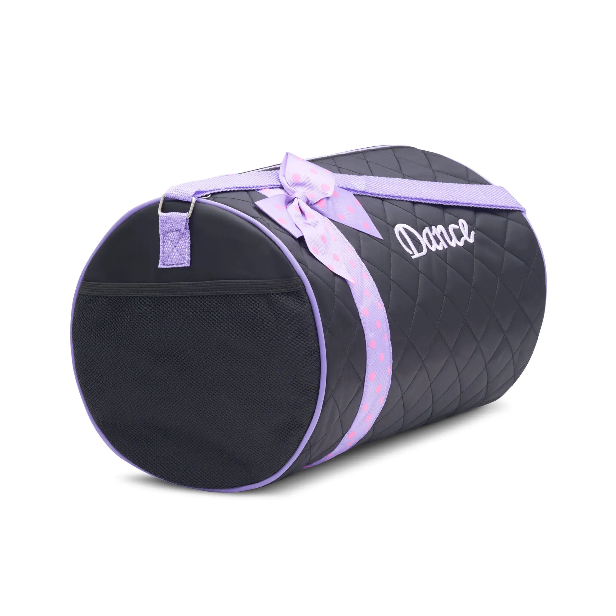 Girls Dance Duffle Bag Quilted with Bow