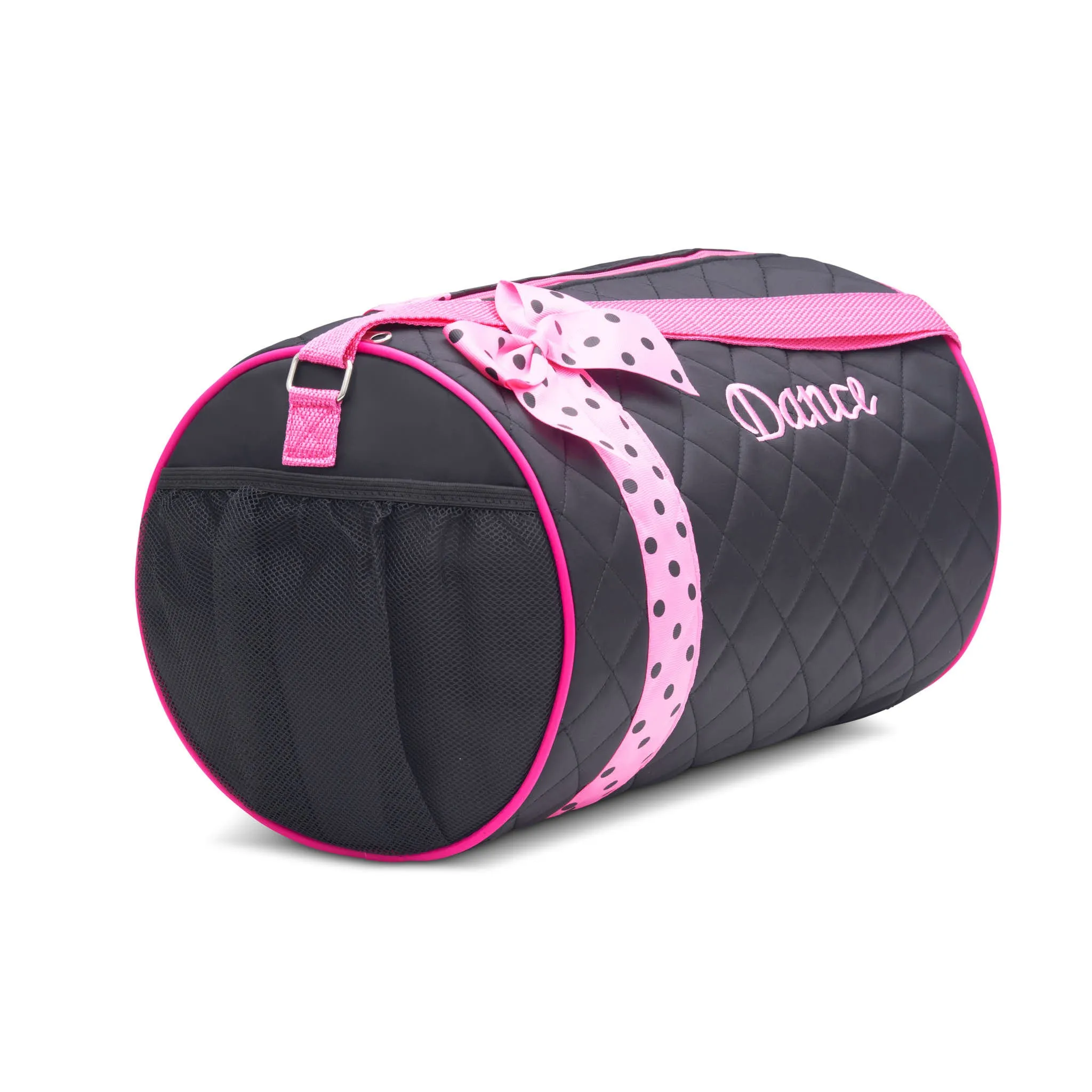 Girls Dance Duffle Bag Quilted with Bow