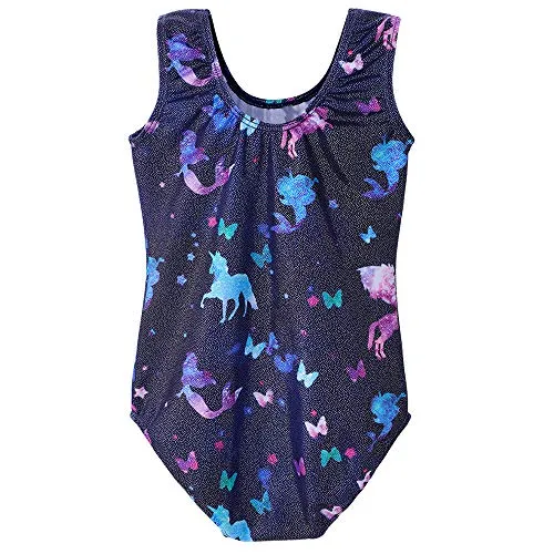 Girls Gymnastics Leotards Unicorn Kids Toddlers 3t 4t Bodysuits Swimming Suit