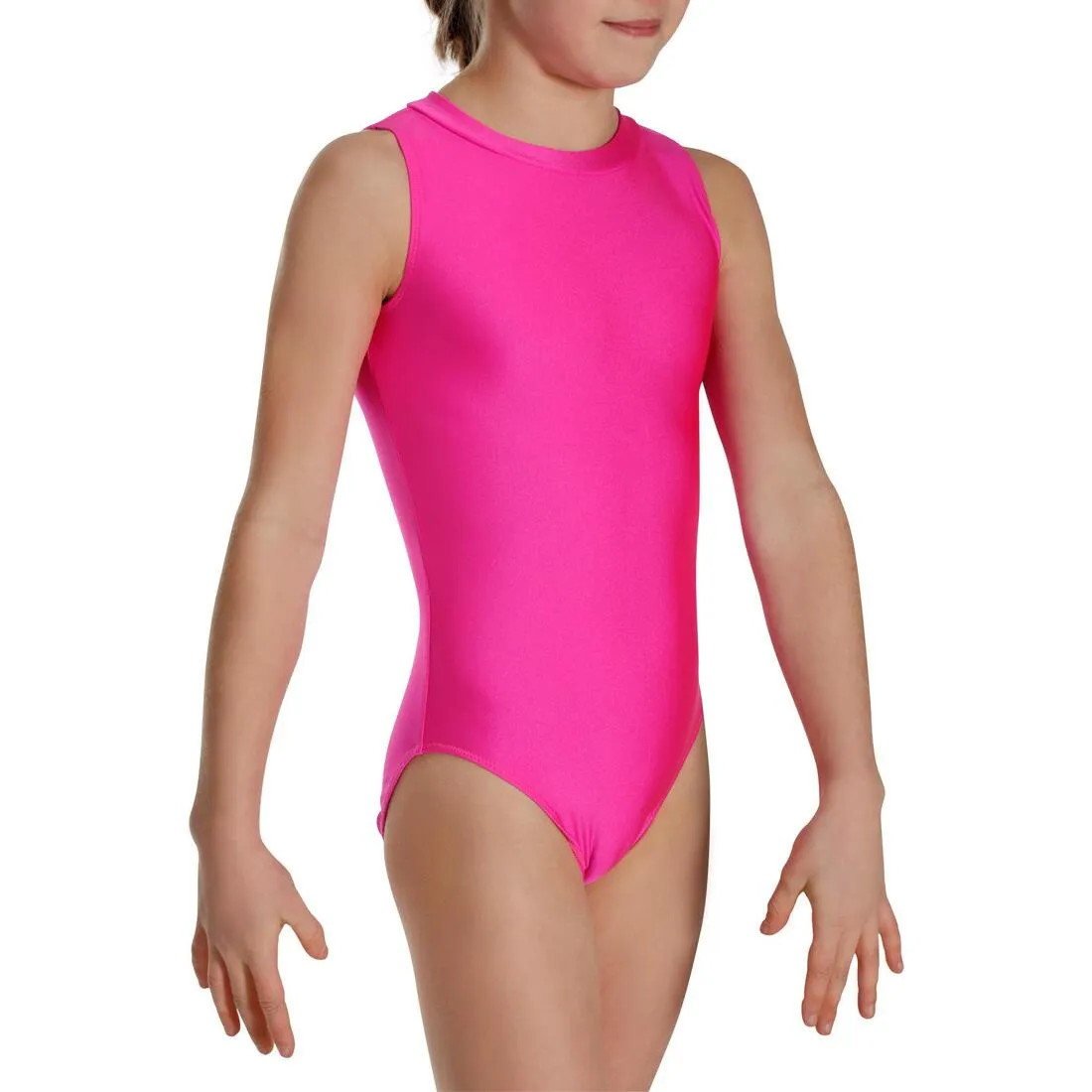 Girls' Sleeveless Gym Leotard - Pink