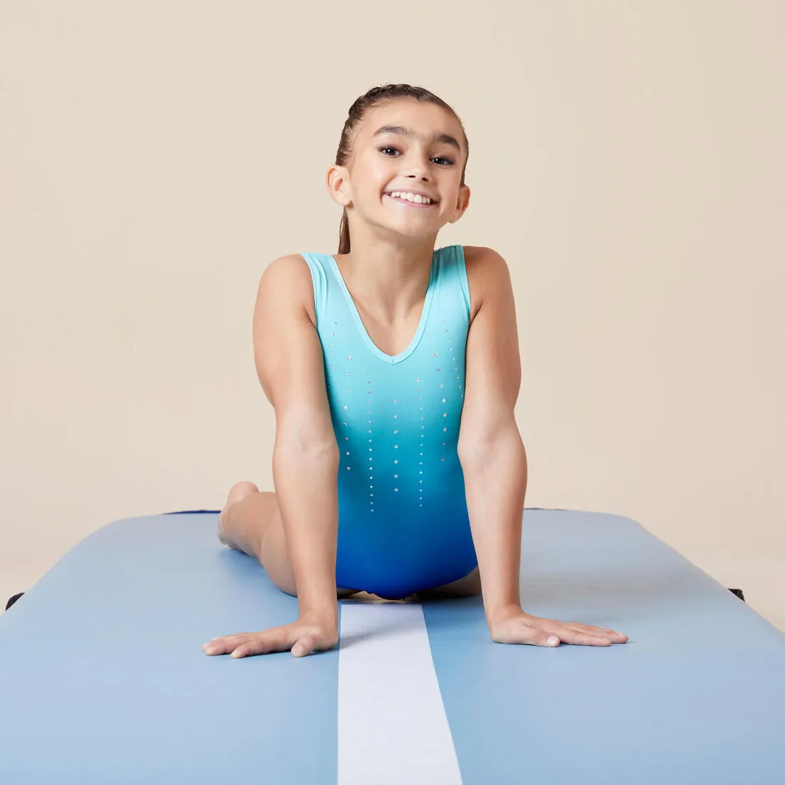 Girls' Sleeveless Gymnastics Leotard