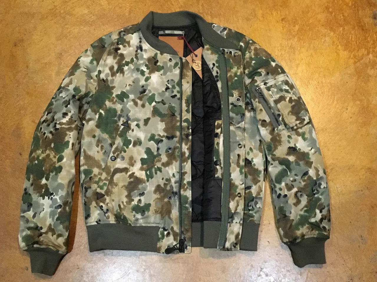 GMCPS0007-SWC03  I.Spiewak & Sons Woodland MA-1 Jacket Woodland Camouflage