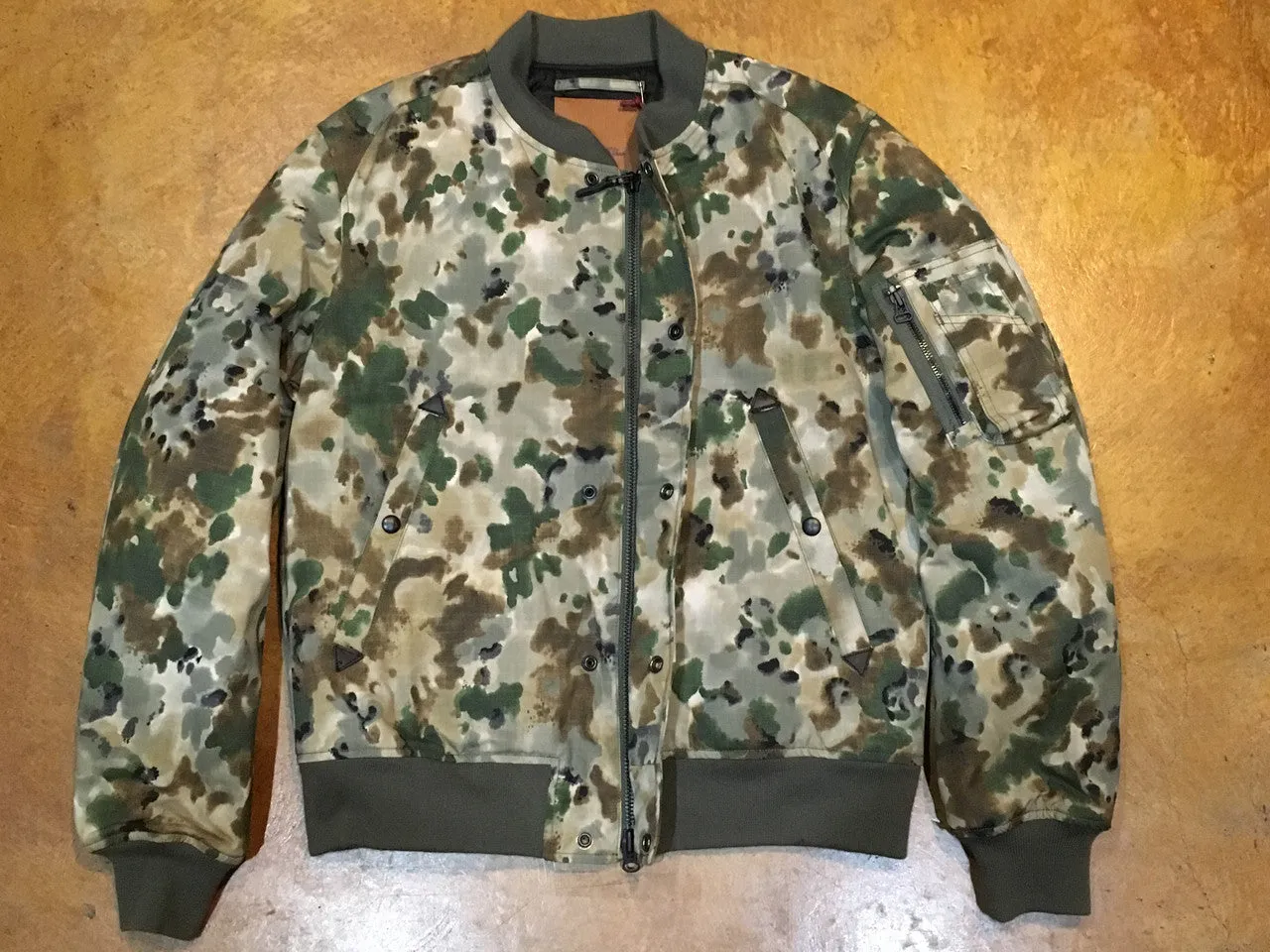GMCPS0007-SWC03  I.Spiewak & Sons Woodland MA-1 Jacket Woodland Camouflage