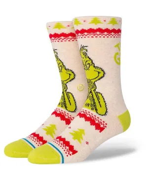 Grinch Sweater Crew Socks Canvas