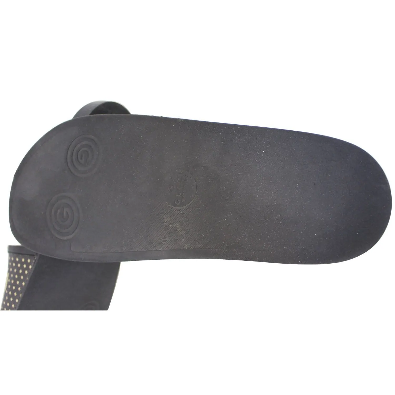GUCCI Black Supreme Canvas Slide Sandal Size 11 519982 - Last Call