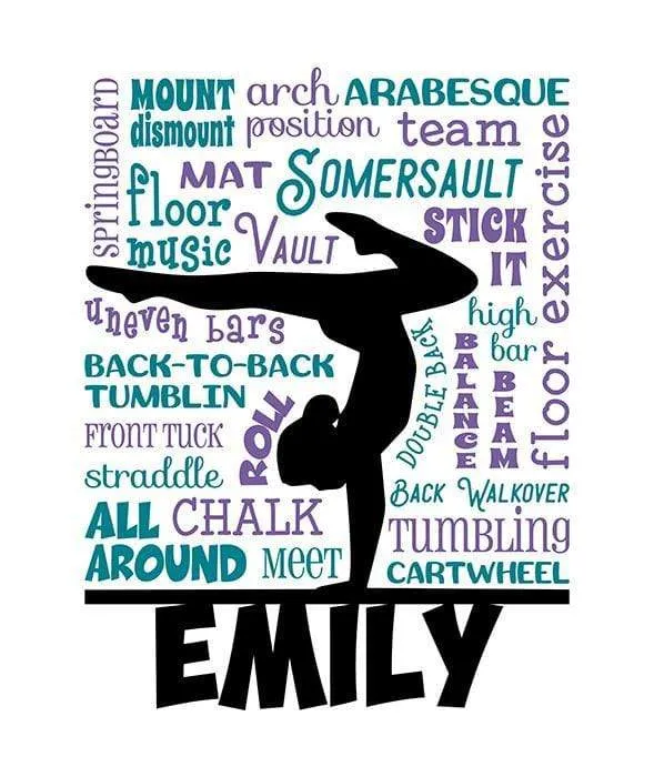 Gymnastic Personalized Blankets