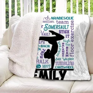 Gymnastic Personalized Blankets