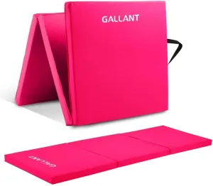 Gymnastics Mat Tri Foldable Exercise Workout Mat Pink - Mats For Workout