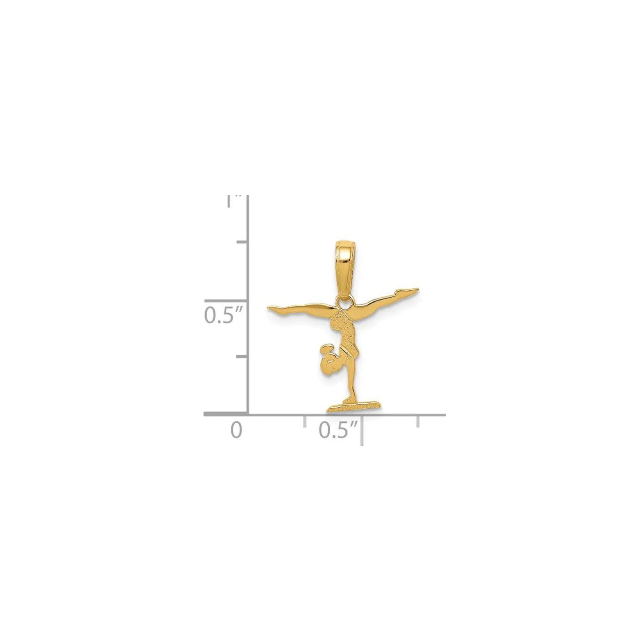 Gymnastics Pendant (14K)