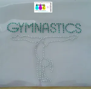 GYMNASTICS Rhinestone Transfer **BLING**