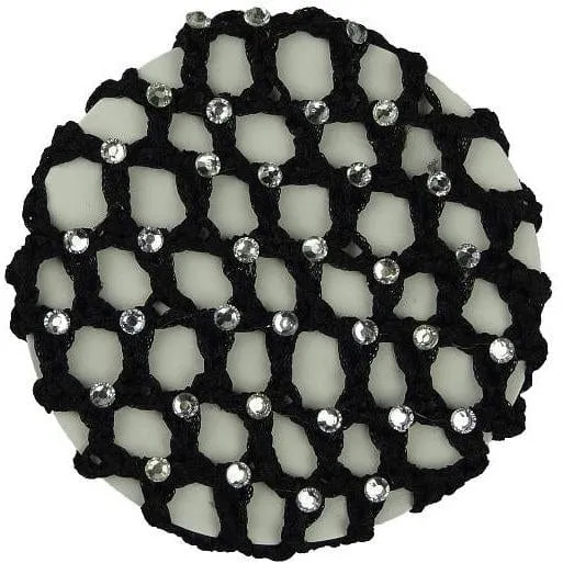 Hair Net Hamag Diamante Encrusted Black (HA-DIA-NAVYBLACK)