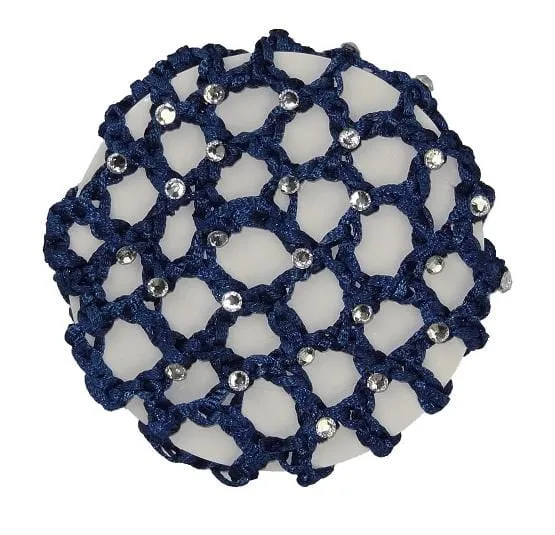 Hair Net Hamag Diamante Encrusted Navy Blue (HA-DIA-NAVYBLU)