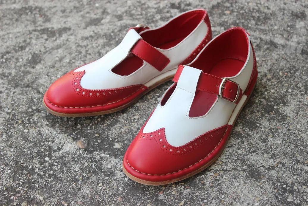 HAND 81 - T-strap Oxford