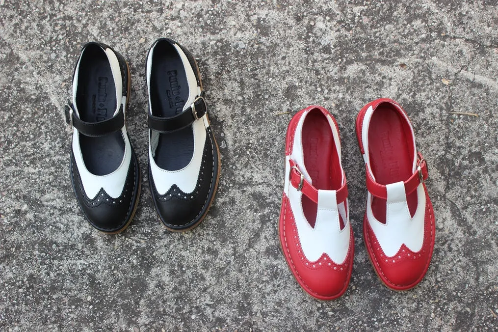 HAND 81 - T-strap Oxford
