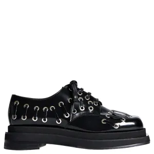 Heart Toe Platform Grommet Brogue