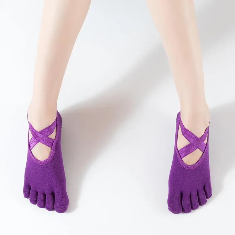 HJ Non-Slip Five-Toed Yoga Socks