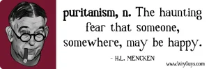 H.L. Mencken on Puritanism
