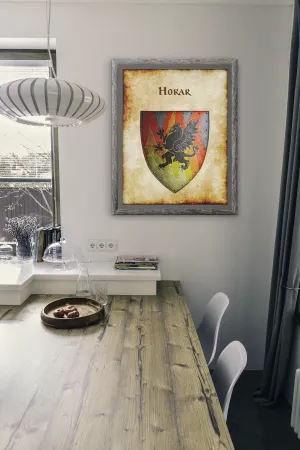 Hokar Heraldry of Greyhawk Anna Meyer Cartography Canvas Art Print
