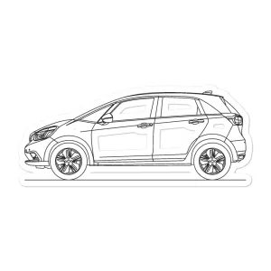 Honda Fit GR Outline Sticker