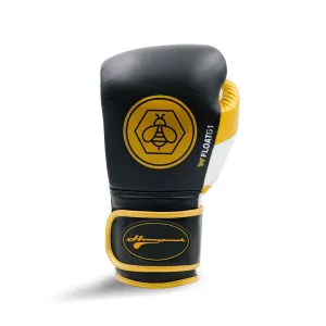 Honey Punch Pro Spar Boxing Glove Black / Gold / White