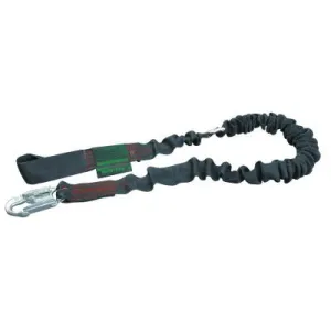 Honeywell Manyard ll Shock-Absorbing Lanyard, 4ft-6ft, Anchorage Connect, 310lb Cap, Black, 233MK-Z7/6FTBK