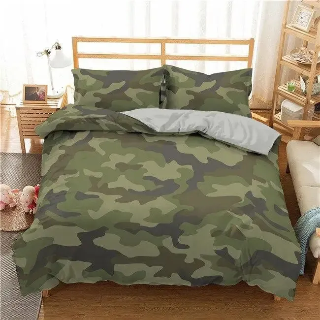 Housse de couette 220x240 ado militaire