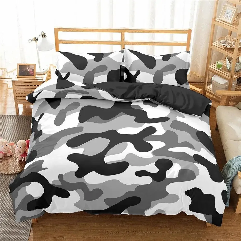 Housse de couette 220x240 ado militaire