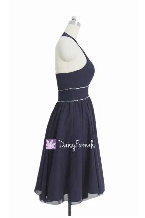 Hunter Green V-neckline Bridesmaid Dress Green Evening Dress Formal Dress(BM906)