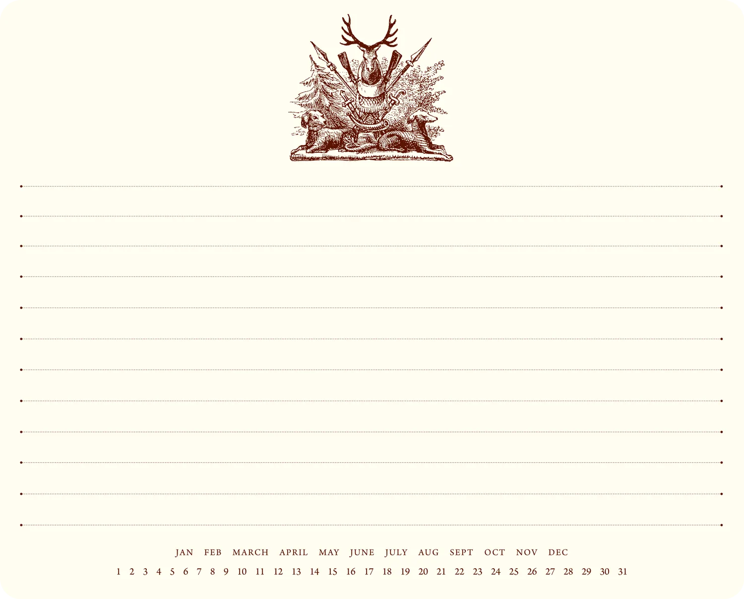 Hunting Crest Mousepad Notepad