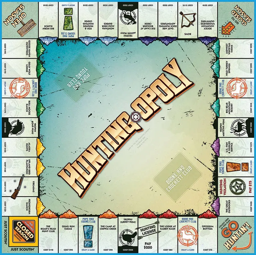 ***Hunting-Opoly Board Game