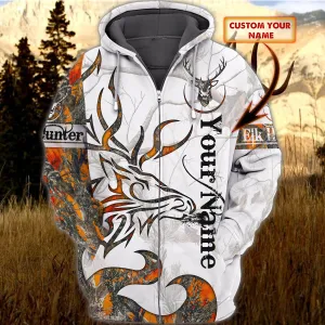 Hunting - Personalized Name 3D Zipper hoodie 108 - Mitru