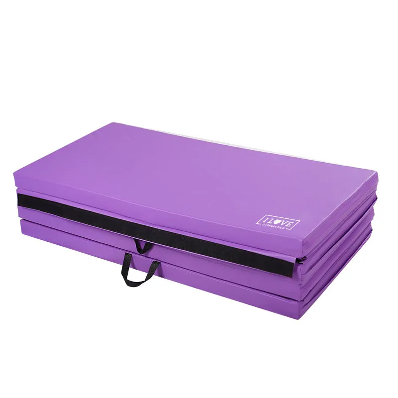 I Love Gymnastics Balance Beam & Mat | Pink, Blue & Purple