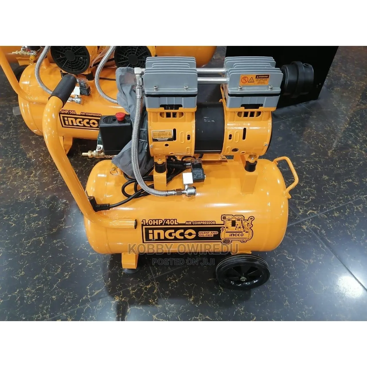 Ingco Silent And Oil Free Air Compressor 1.0HP 40L - ACS175406