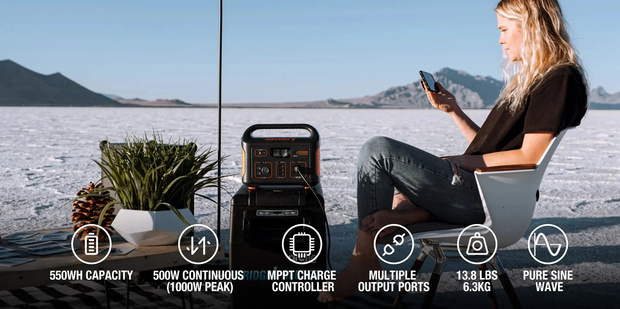 Jackery Explorer 550 Portable Power Station