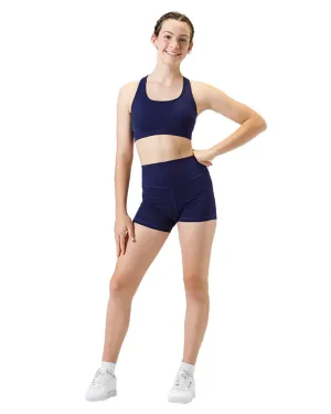 Kids Racer Crop - Marine