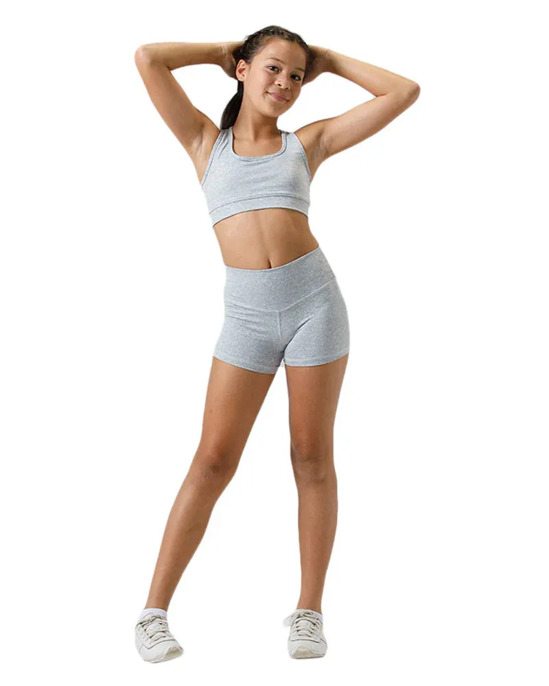 Kids Racer Crop - Stone